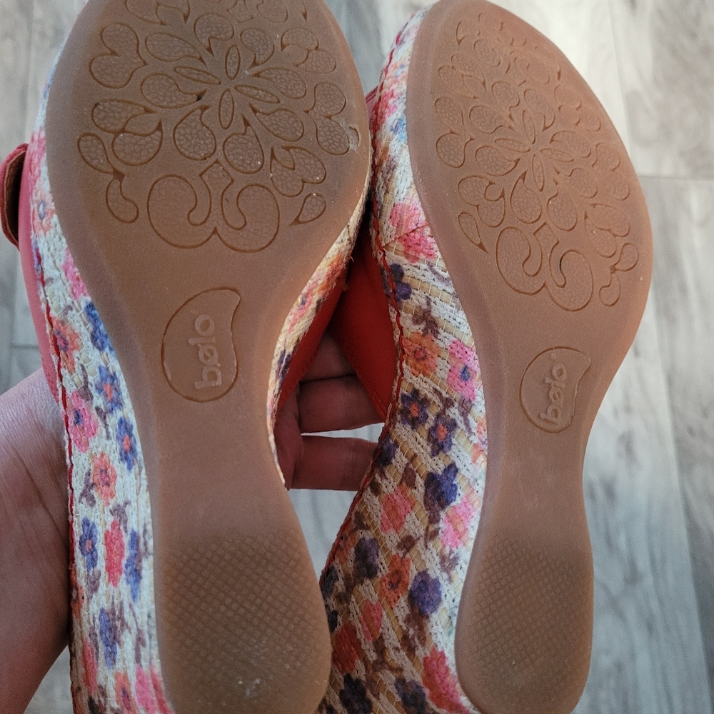 Bolo Leather Wedge Sandals size 10 - Picture 5 of 8